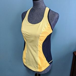 Lululemon Yellow Runner's Tank Phone Pocket